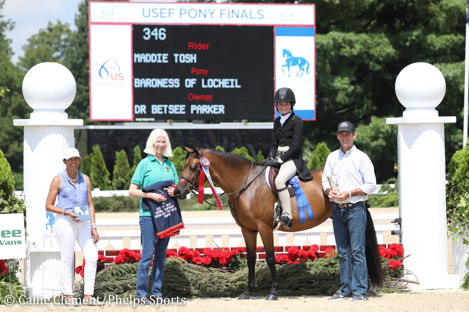 Maddie Tosh and Tessa Downey Ride to Championship Rosettes in Green