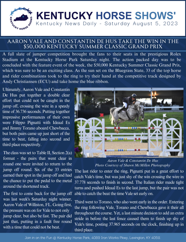 kentucky-news-daily-august-5-2023-kentucky-horse-shows