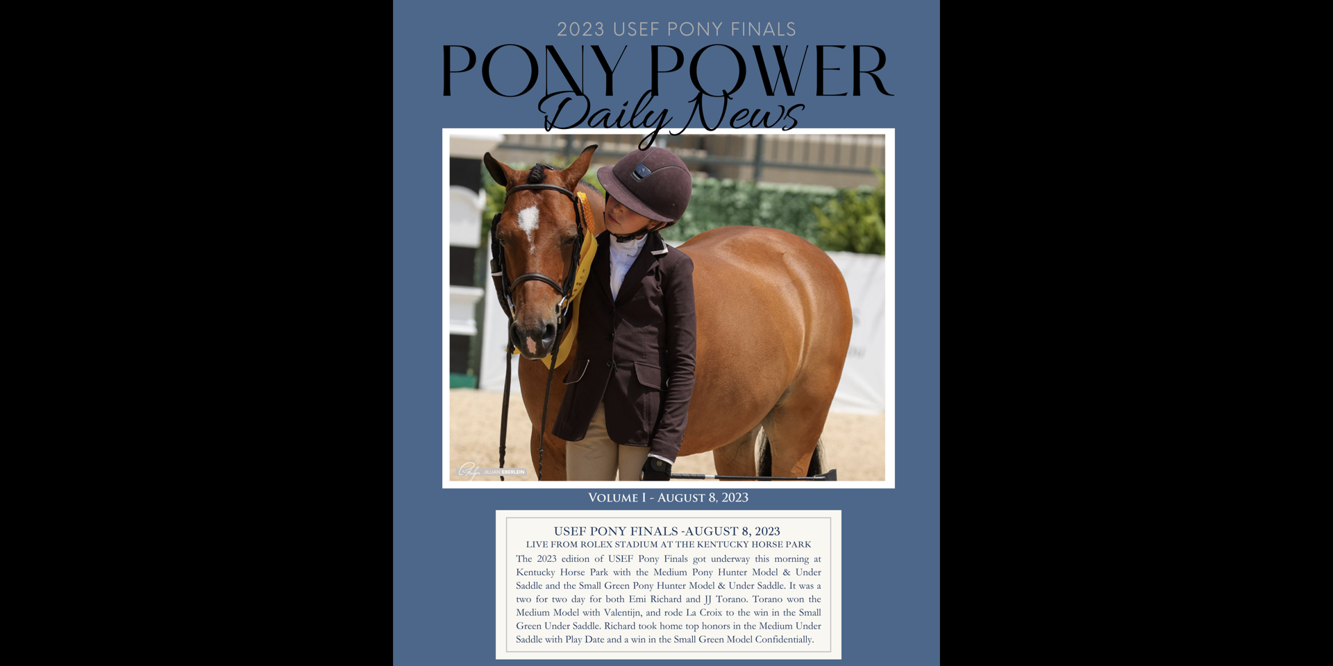 USEF Pony Finals Daily News, Results, & Candids August 8, 2023