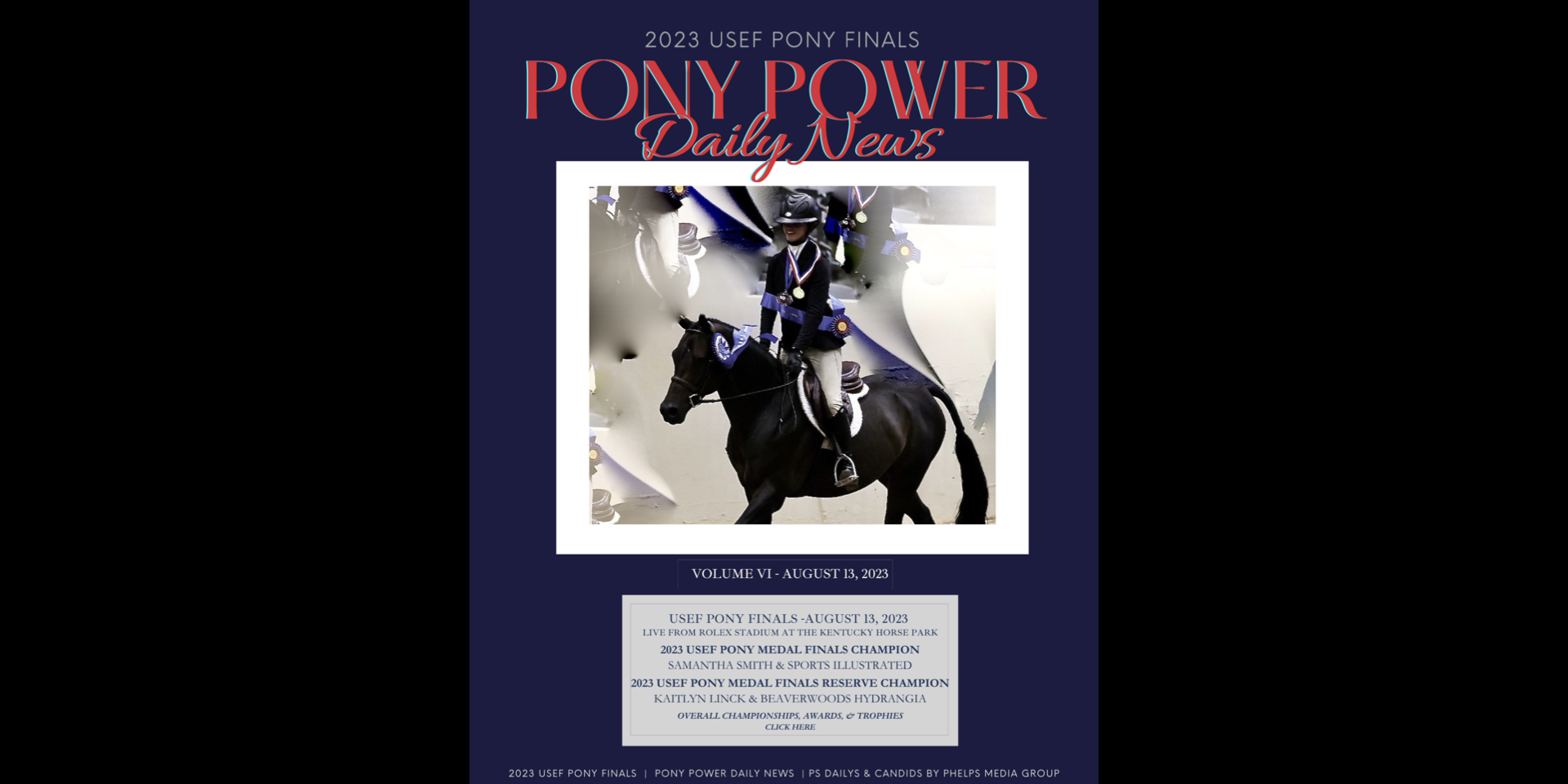 2023 USEF PONY FINALS OVEALL CHAMPIONS & USEF PONY MEDAL FINALS WINNER